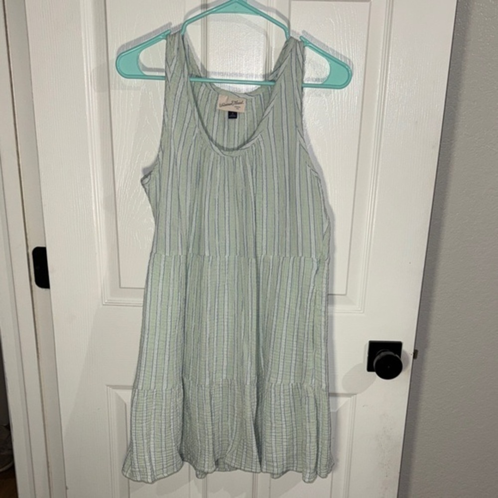 Striped Gauze Swing Dress